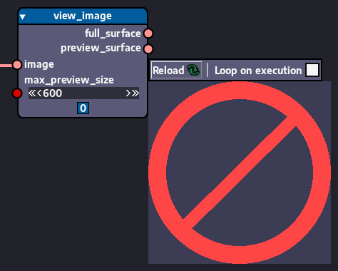 view_image node when instantiated