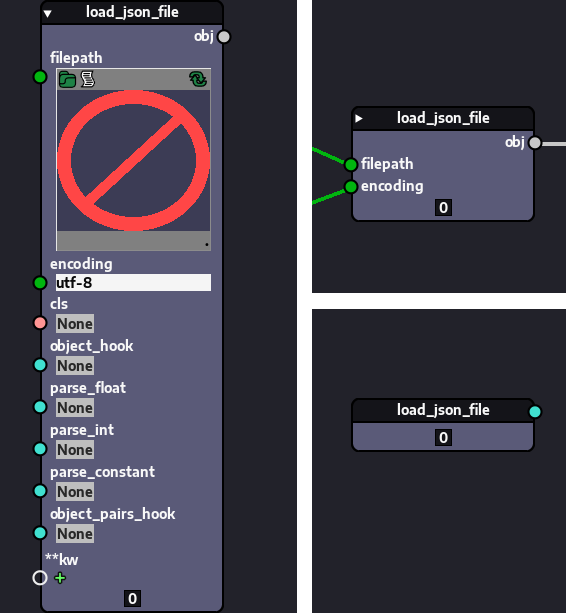 Same node in different modes