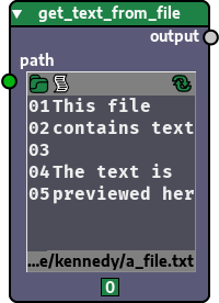 Node generated from function